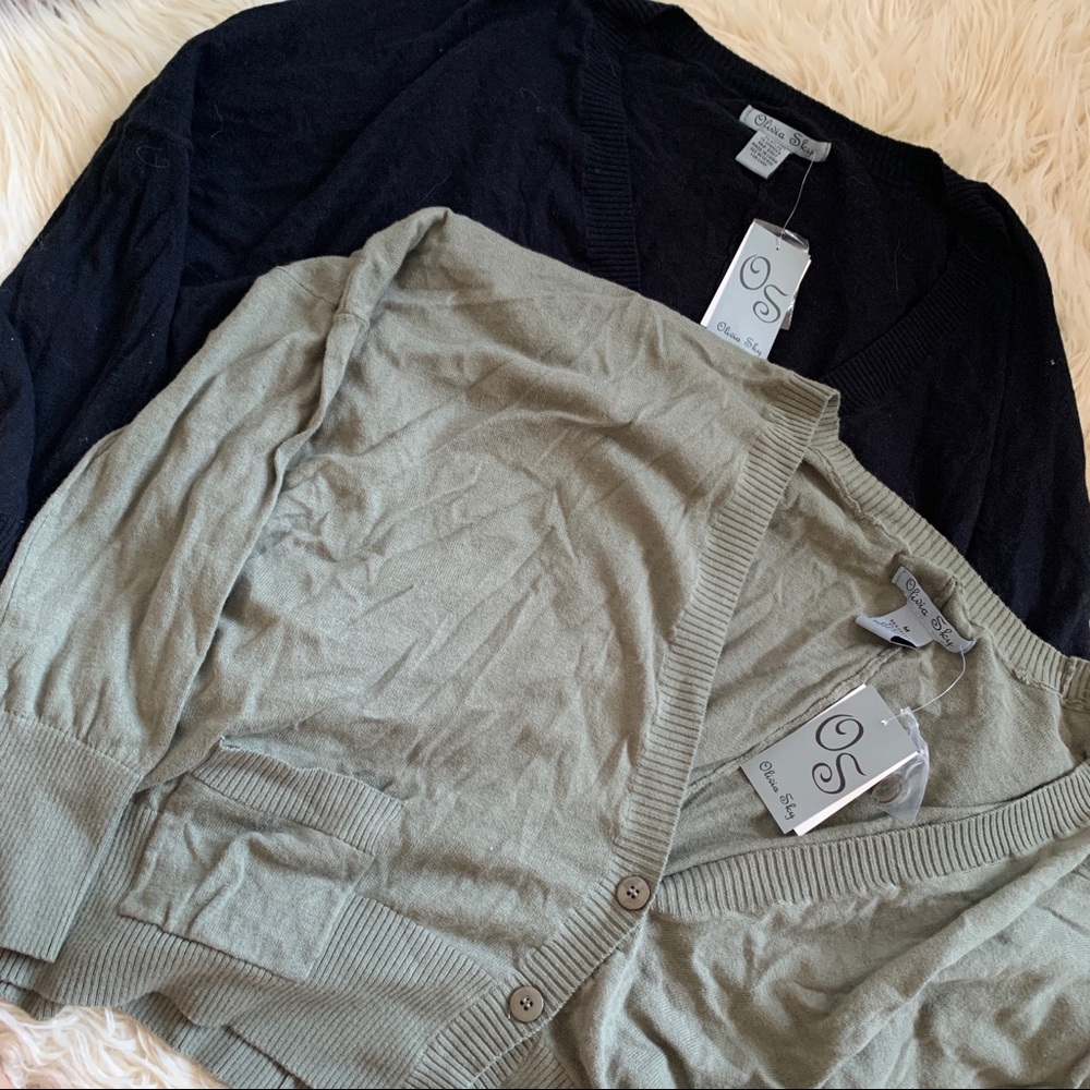 New Olive Green and Black Cardigan Bundle